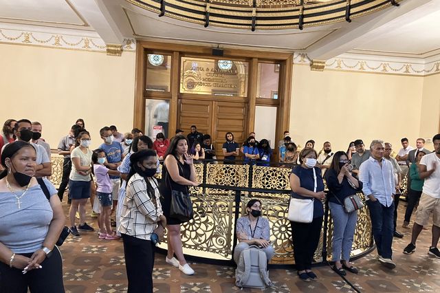 Jersey City residents packed City Hall the night of Wednesday, August 17th. Many were there to call for Councilwoman Amy DeGise to step down.